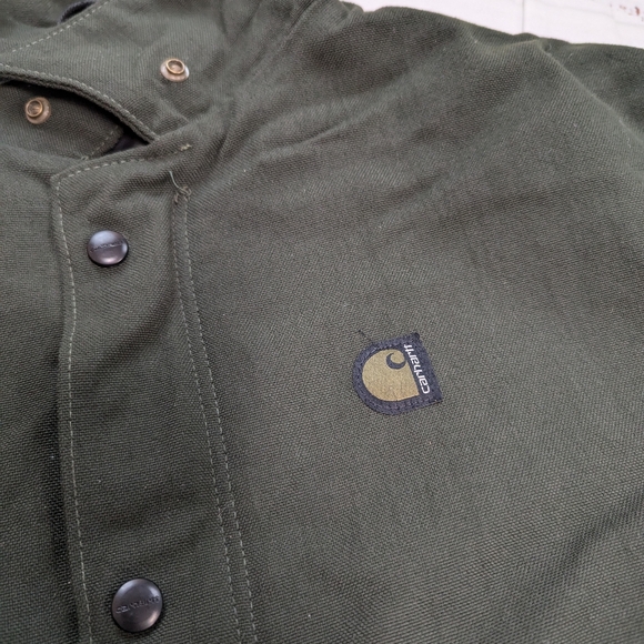 Carhartt vintage zip up canvas quilted lined chore work coat. - Picture 3 of 10
